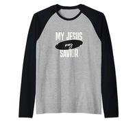 Bible inspirée des vêtements de Foi chrétienne Mon Jésus Mon Sauveur Manche Raglan