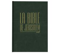 Bible Jérusalem - Format compact, reliure rigide verte