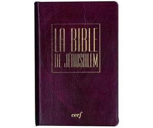 Bible Jérusalem: Reliure souple, PVC bordeaux, étui, édition poche