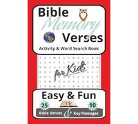 Bible Memory Verses Activity & Word Search Book: 25 Memory Verses & 10 Key Bible Passages | Activity Book Companion to Red Visual Memory Verses | 6x9 inches, 80 pages | ESV quotations