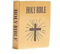 Bible miniature, 1:12 Mini maison de poupée meubles de poche Accessoires de livre Bible Flip Book miniature étude bibliothèque accessoire