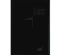 Bible NEG gros caractères Modèle souple, Fibro, noir, tranche or, onglets, fermeture