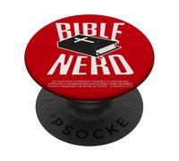 Bible Nerd Théologie chrétienne Étudiant Saint-Esprit Jésus Dieu PopSockets PopGrip Adhésif