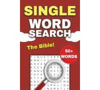 Bible One-Word Word Search Puzzle Book: One-Word Word Search Puzzle Book: Easy to Read Print about The Bible, Faith, Jesus and More | 6x9 Inches, 112 ... + Puzzles ... Gift for Holidays or Vacations