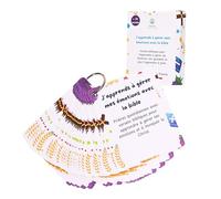 Bible pour Enfants - 30 Cartes pour gérer Ses émotions, Enfants chrétiens - versets bibliques pour gérer la colère, la Peur, la tristesse - Anneau Inclus - idéal Cadeau Spirituel