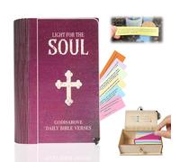 Bible Scripture Cards, 90pcs Color-Coded Bible Verses in Wooden Box,Christian Scripture, Inspirational Prayer Cards for Daily Encouragement Prayer & Reflection