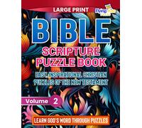 Bible Scripture Puzzles Book: Easy, Inspirational Christian Puzzles Of The New Testament (Journey Through The Bible (Niv))