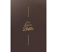 Bible Segond 1910: Gros caractères, brun