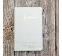 Bible Segond 21 compacte : couverture souple toile blanche, avec tranches dorées et onglets