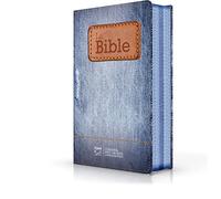 Bible Segond 21 compacte (premium style) toilée motif jeans : couverture souple, avec fermeture éclair