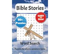 Bible Stories Word Search: Word Search with Easy to Read Print about the Bible Characters, Bible Events and More | 6x9 inches, 110 pages | 50+ Puzzles … Gift for Vacations, Holidays and Spare Time