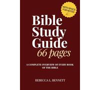 Bible Study Guide 66 Pages: A Complete Overview of Every Book of the Bible - For Men and Women, with Summaries and Note-Taking Sections
