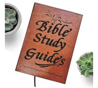 Bible Study Guide, Christian Devotional Planner, Scripture Faith Growth, Journaling Organizer for Men, Women, Teens, Couples, and Bible Groups, 8.43x5.83x0.43 inches, Brown