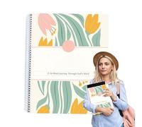 Bible Study Guide - Paper, 9.06x5.91x0.51in Bible Reading Binder Scripture Journaling | Multifunctional Tools Devotional Workbook For Women With Reflection And Memorization Exercise, Scripture Journal