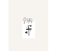 Bible Study Note Taking Book/Christian journal with Hand-Drawn cross illustrations