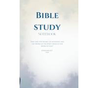 BIBLE STUDY NOTEBOOK: FOR MEN. Inspiring Bible verses on each page. Perfect for birthdays, Father’s Day, Christmas, or ministry gifts