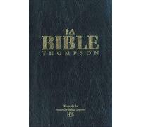 Bible Thompson NBS souple luxe vynil, noire