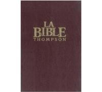 Bible Thompson rigide, marron "Colombe"