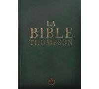 Bible Thompson: Version Colombe, rigide, verte, onglets