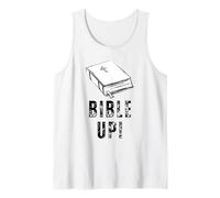 Bible Up! Typographie et Livre Motif Croix chrétienne Débardeur