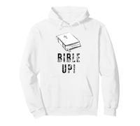 Bible Up! Typographie et Livre Motif Croix chrétienne Sweat à Capuche
