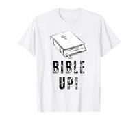 Bible Up! Typographie et Livre Motif Croix chrétienne T-Shirt