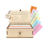 Bible Verse Box - Handmade Wooden Desk Decor | Inspirational Bible Verses Spiritual Gift Perfect for Women, Mom, Friend, Family, Birthday Gift or Christmas Use, 96g
