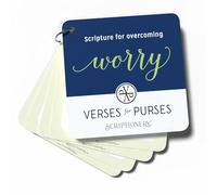 Bible Verse Cards for Overcoming Anxiety, Worry, and Fear - Inspirational Scripture Memory Cards for Purses (Daily Devotional)