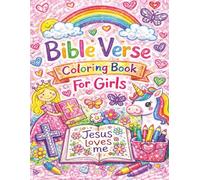 Bible Verse Coloring Book For Girls: Bold And Easy, 50 Beautiful Verses, Grow In Faith, Inspirational
