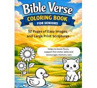 Bible Verse Coloring Book for Seniors: Easy and Bold | Large Print | Thick Paper | Simple images for memory-care | Beautifully curated faith-filled ... idea for Seniors and Dementia care patients