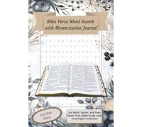 Bible Verse Inspired Word Search: Memorization Journal and Word Search Puzzle Book, Every Book of the Bible Edition, for Adults, Seniors, Teens, Bible ... 50+ Puzzles | Gift for yourself and friends