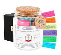 Bible Verse Jar Read Me When Mini versets de la Bible - Cadeaux chrétiens colorés dans un verre pour émotions et sentiments pour hommes - Verre d'espoir - Cadeau chrétien - (scène)