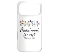 Bible Verse Matthew 11 28 Make Room for Rest Trust God Jesus Coque pour iPhone 17 Pro Max