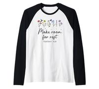 Bible Verse Matthew 11 28 Make Room for Rest Trust God Jesus Manche Raglan