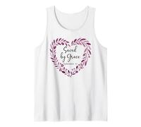 Bible Verse Saved by Grace Through Faith Scripture God Quote Débardeur