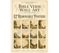 Bible Verse Wall Art for the Home: 12 Removable Scripture Posters with Inspirational Christian Bible Verses for Faith, Hope, Peace & God’s Promises