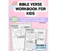 Bible Verse Workbook for Kids Ages 8-12: 20 Promises from God to Learn, Read, Color, and Remember (Volume 2)