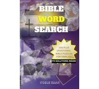 BIBLE WORD SEARCH: 200 + Devotional Bible Puzzles for Families With Solutions Inside | Fun Christian Activity Book for Families, Seniors, Teens & ... Key | Scripture-Based Christian Brain Games