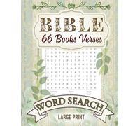 Bible Word Search 66 Books Verses: Large Print Bible Based Puzzles | For Christian Faith, Love, and Hope for Your Soul | Gift for Those to Grow Their Faith Walk with Jesus Christ