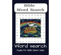 Bible Word Search: Bible Word Search With Easy To Read Print About Bible Places, Characters, Books And More | 6x9 inches,110 pages | 50+ Puzzles.