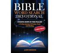 Bible Word Search Devotional - Finding Hope In The Psalms: A 75-Day Journey Of Praise, Trust And Healing, Large Print