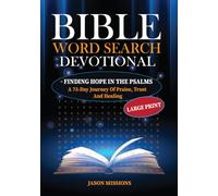 Bible Word Search Devotional - Finding Hope In The Psalms: A 75-Day Journey Of Praise, Trust And Healing, Large Print