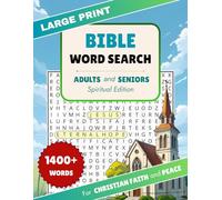 Bible Word Search for Adults and Seniors: 80 Inspiring Bible Puzzles in Christian Faith and Peace - Large Print Activities on Words of Jesus