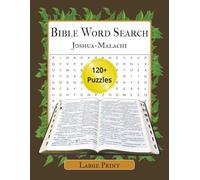 Bible Word Search Joshua-Malachi: 120+ Puzzles Following the Books of the Old Testament | Perfect Bible Study Tool for All Ages