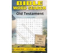 Bible Word Search Old Testament: Word Find Puzzle Book about Bible, Old Testament and Gospel (Larger Print, 55 Puzzles, Bible Verses)