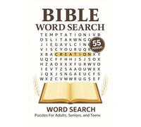 Bible Word Search Puzzle: 55 Easy-to-Read Puzzles on the Bible, Faith, Jesus, Scripture & More | 6x9 Size, 110 Pages