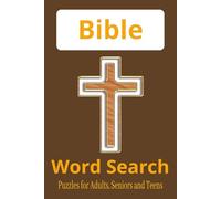 Bible Word Search Puzzle Book: 50+ Puzzles • Bible Themes • Faith-Based • One Puzzle Per Page | 495 words to Complete with Solutions - Gift for Vacations...