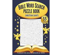 Bible Word Search Puzzle Book: Christian Saints, Puzzles Inspired by Bible Stories, People, and Places | Easy to Read Print Christian Activity Book ... Vacations, Holidays, quiet and Free Times.