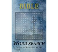 Bible Word Search Puzzle Book for Adults,Seniors,and Teens: Word searches with easy to read print about the Bible, Jesus, God, and More | 6x9 inches, ... Gift for vacations, Holidays, and free times