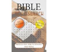 Bible Word Search Puzzle Book: Subtitle: Word Searches with Easy to Read Print about the Bible, Religion, Spirituality, and More | 6x9 inches, 122 ... … Gift for Vacations, Holiday & Free Times